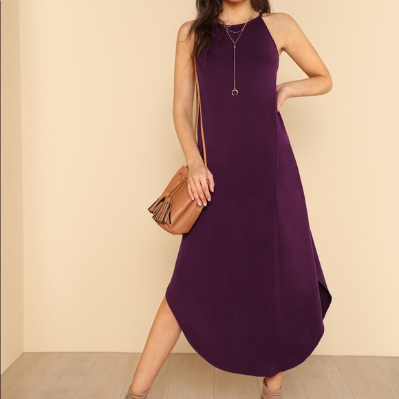 💕🆕hey hole back soft  purple maxi dress 🌟🌟🆕💕 - Picture 3 of 7